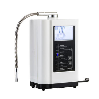 Electric Alkaline Water Ionizer with pH Range 4.5-10.0 ORP -500mv and 3.5 Inch LCD Screen for Household Use