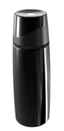 Flacon d'eau alcalin de vide noir 7cm D avec la vie du filtre 500L